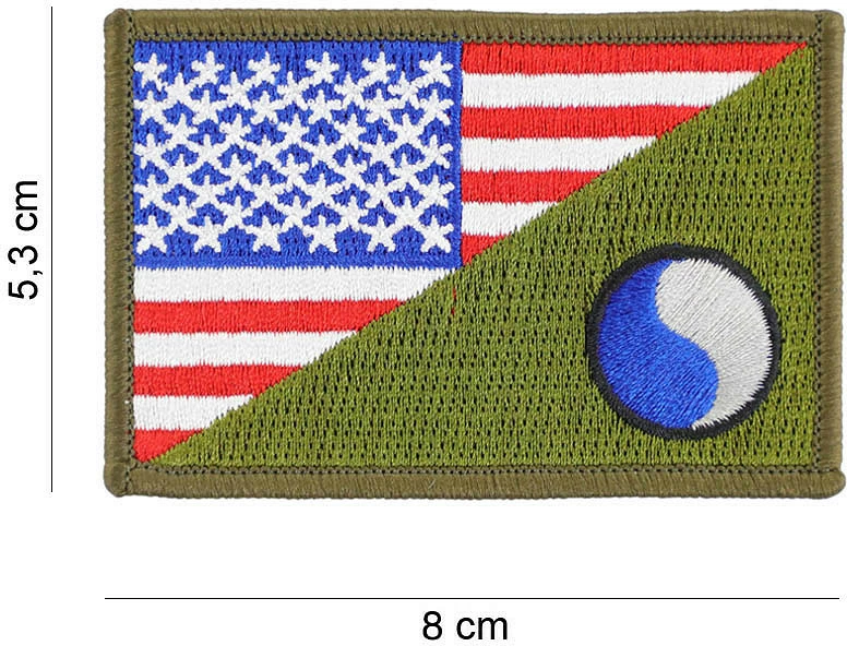 Emblema pëlhure Fostex Garments Patch 29th Infantry half flag #20014