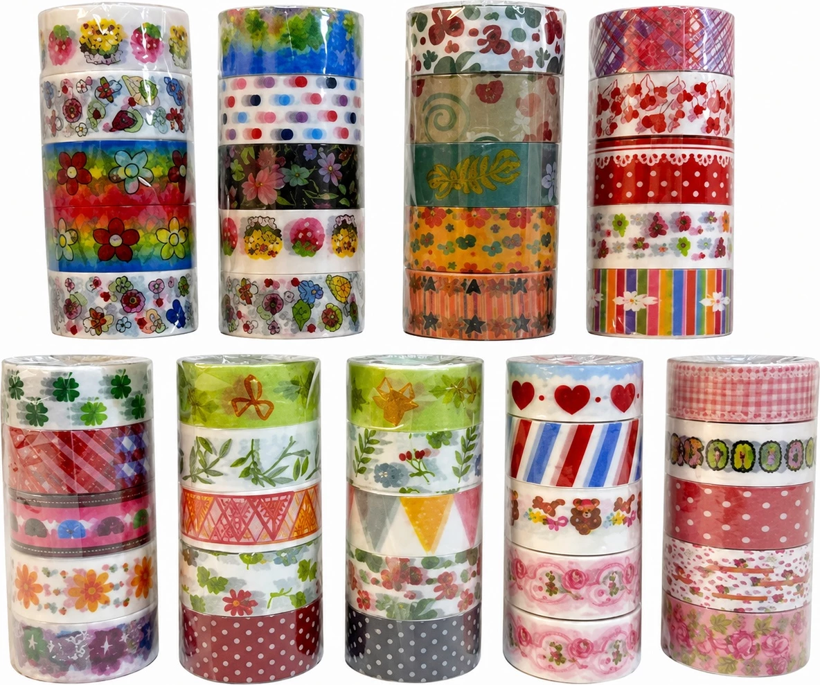 Shirit dekorativ (Washi Tape) – Dizajne të ndryshme