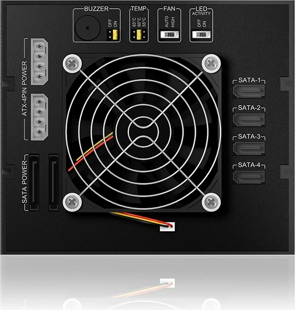 Kasë ICY BOX IB-564SSK, 3x 5.25", 4x 2.5" SATA/SAS, alumini, e zezë