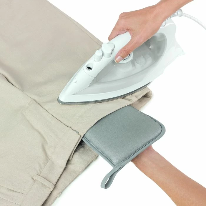 Dorëzë hekurosjeje Rayen 6186, për mëngë dhe zona të vështira, universale, gri