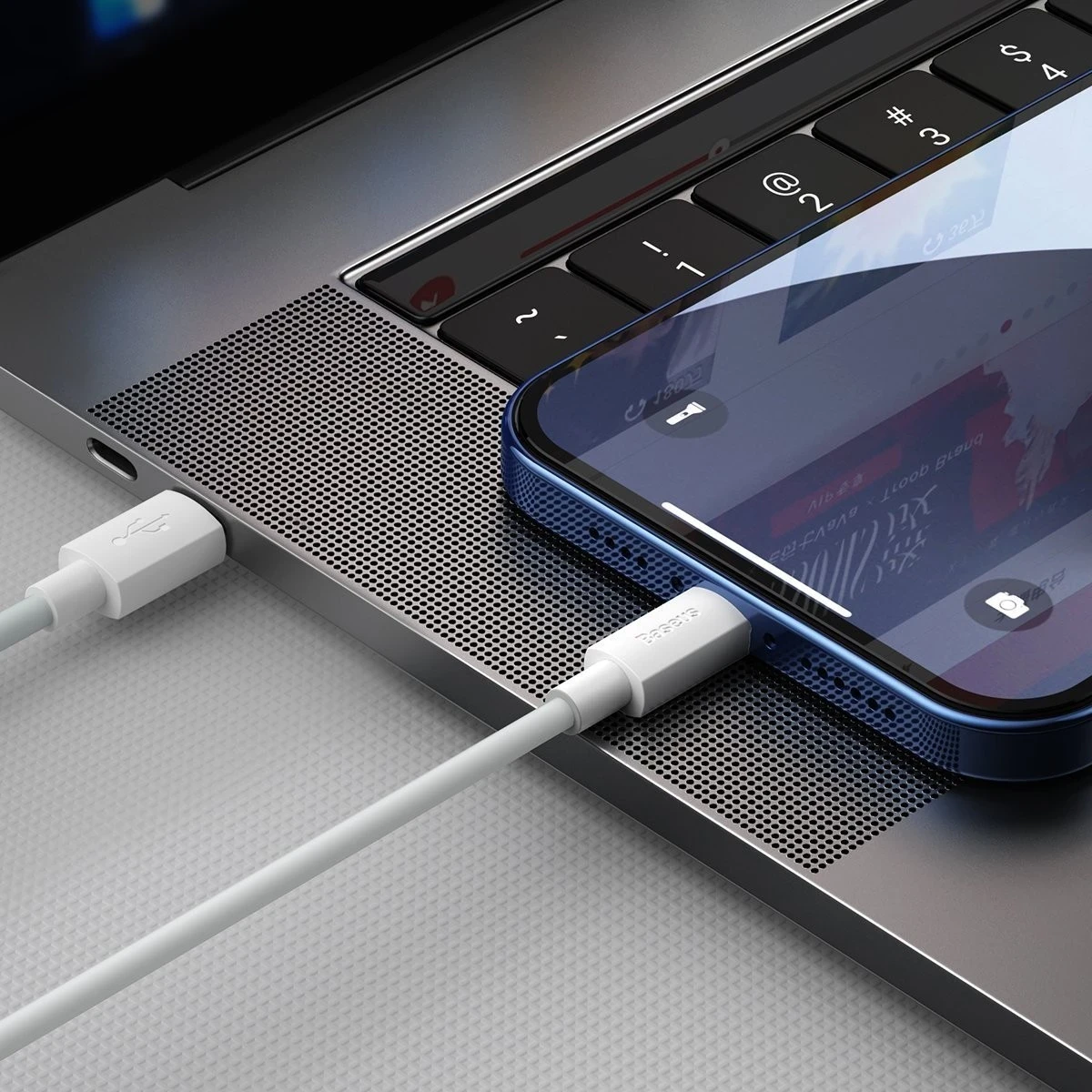 Kabllo Baseus Simple Wisdom USB-C do Lightning, PD, 20W, 1.5m (e bardhë) 2 copë