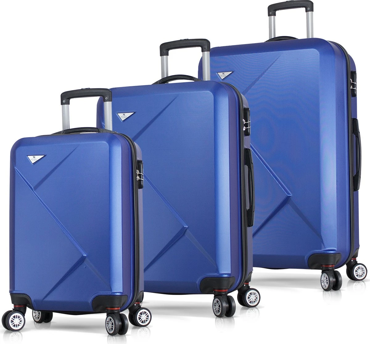 Set valixhesh (3 copë), ngjyrë kaltër, Zoozie Bags, 6752