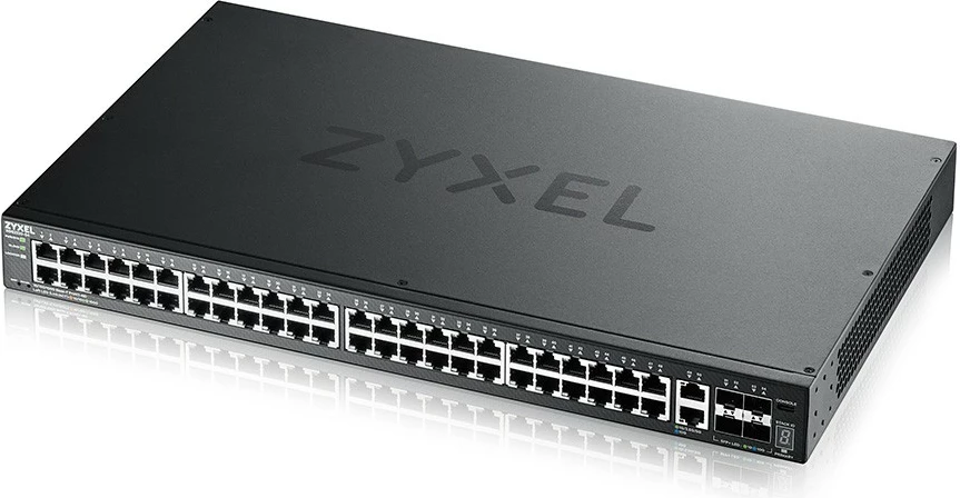 Switch Zyxel XGS2220-54, Managed, L3, Gigabit Ethernet (10/100/1000), Rack mounting
