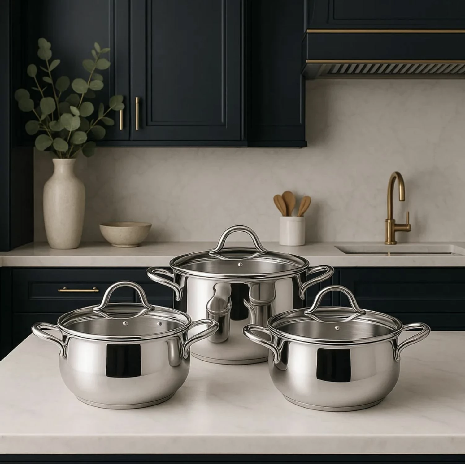 Set tenxheresh inox (6 copë), Hermia, SAU6