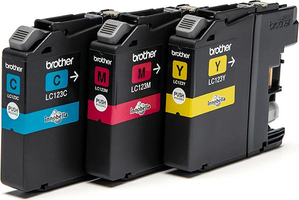 Kartrixhe boje Brother LC123RBWBP, CMY, multipak 3 copë, pigment, 600 faqe