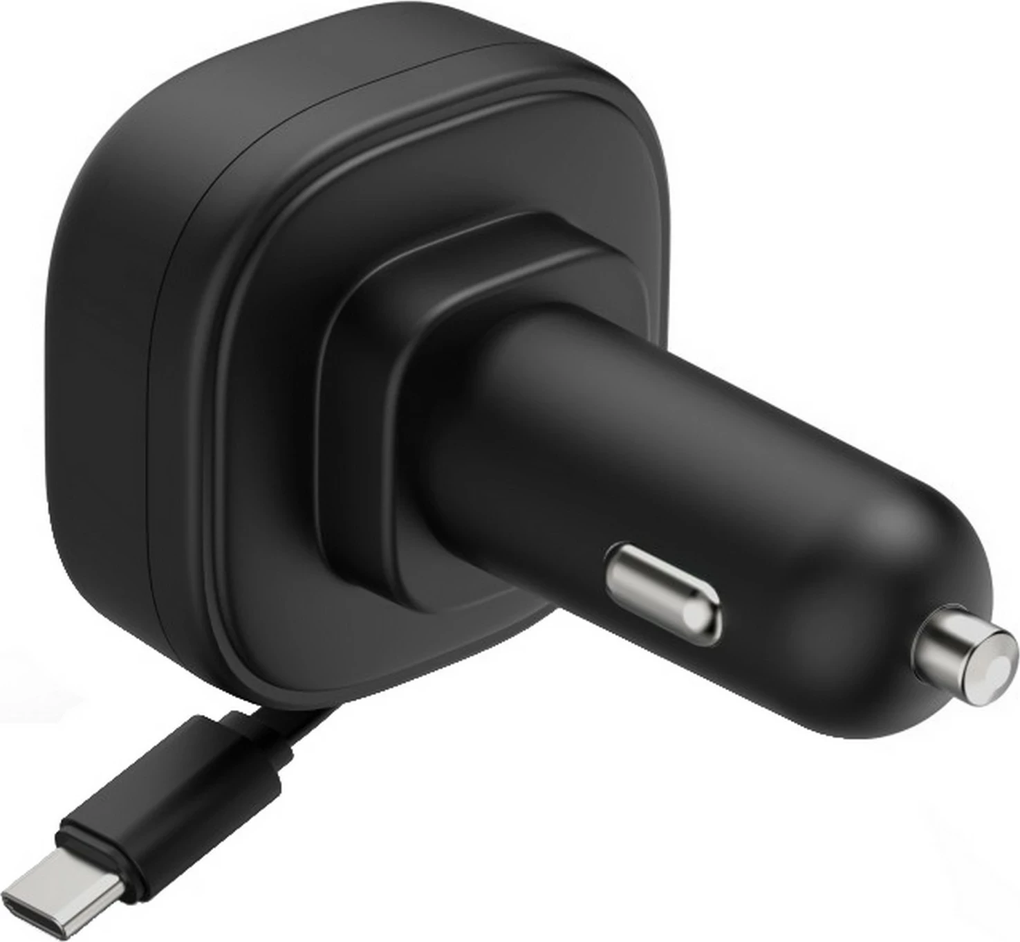 Karikues veture Hama GaN, 2x USB-C, 30W, kabllo e zgjatshme, bardhë
