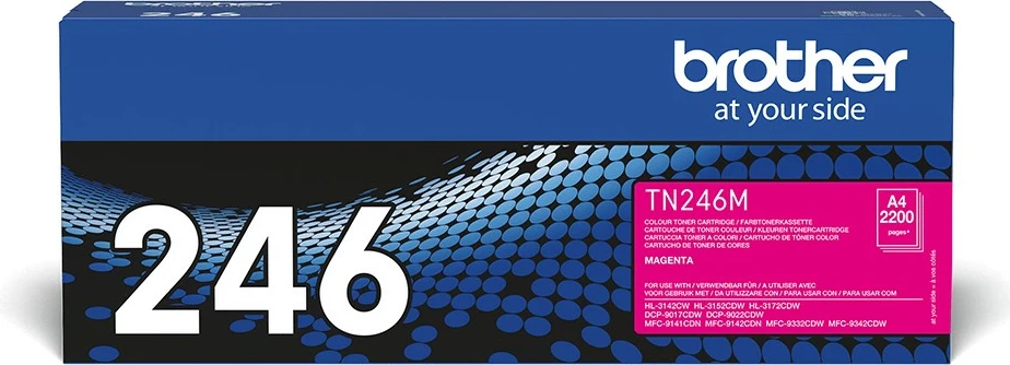 Toner Brother TN-246M magenta për HL-3142CW/3152CDW/3172CDW, DCP-9022CDW, MFC-9142CDN/9332CDW/9342CDW