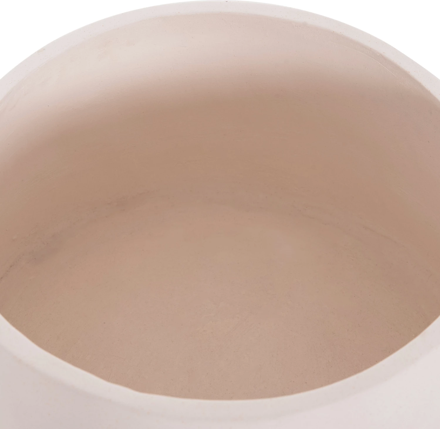 Vazo e brendshme QUAN, çimento fibër, ngjyrë e bardhë, bazë dru tik, Φ40x85cm