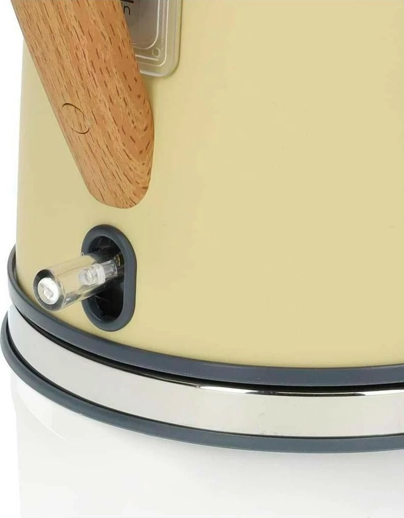 Çajnik elektrik Nedis KAWK510E, 1.7L, 2200W, inox, verdhë