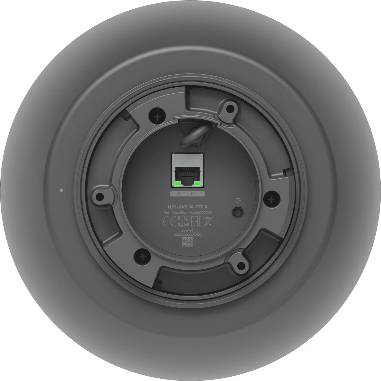 Kamerë sigurie rrjeti Ubiquiti UVC-AI-PTZ-B, PTZ 360°, Gigabit Ethernet, MicroSD, e zezë