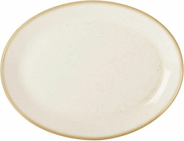 Pjatë ovale Porland Seasons Sand 240x190 mm, krem-bezhë, set 6 copë