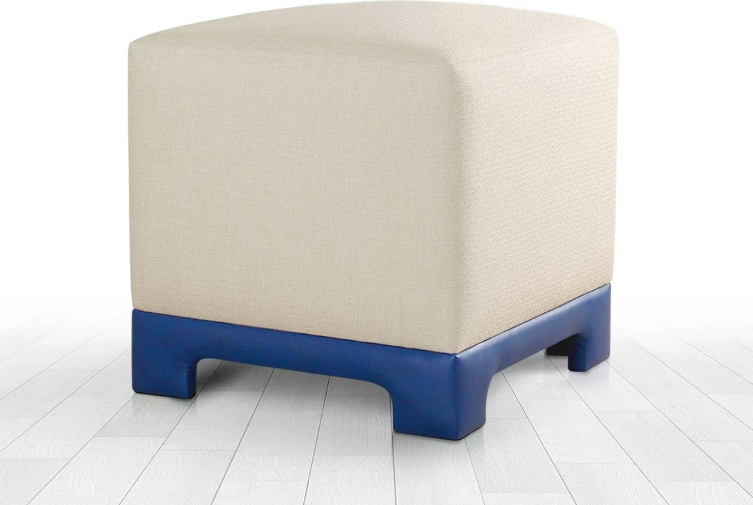 Puf Atelier del Sofa, Lenover, krem e kaltër