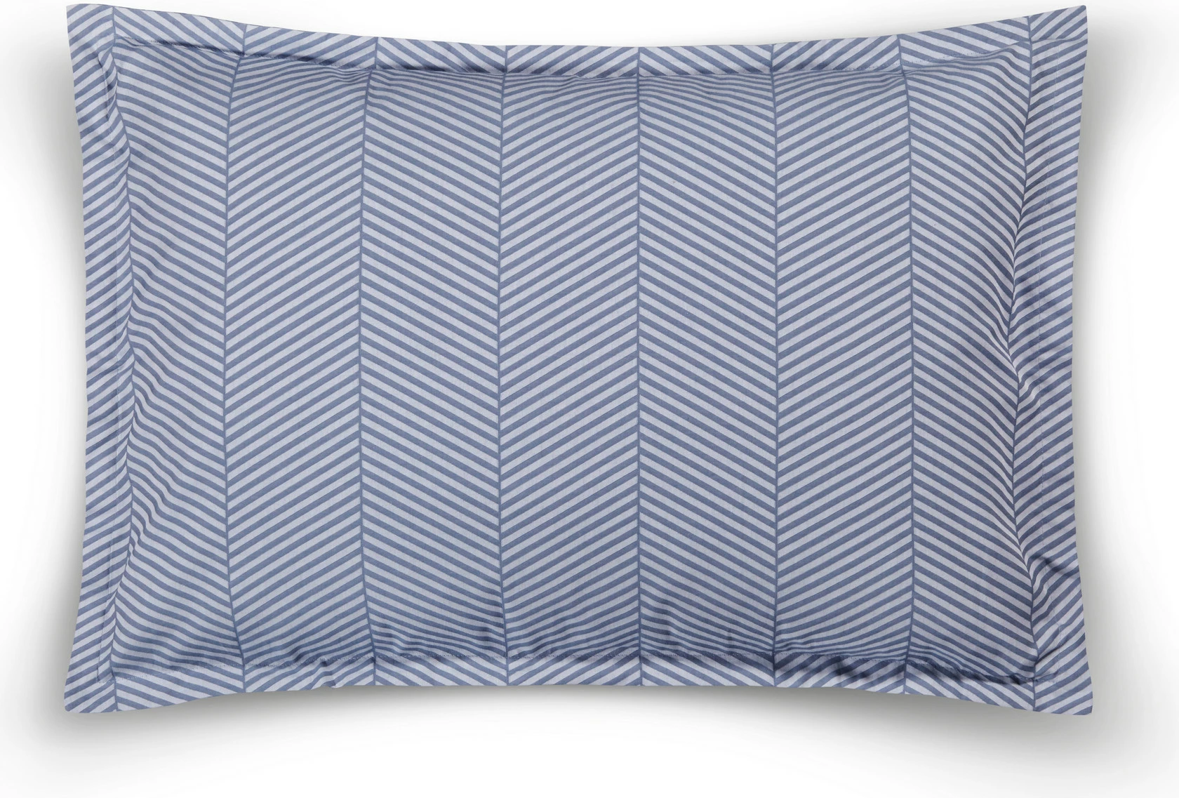 Jastëkëmbulesë L'essentiel, model Chevron, ngjyrë kaltër, 50x70cm (1 copë)