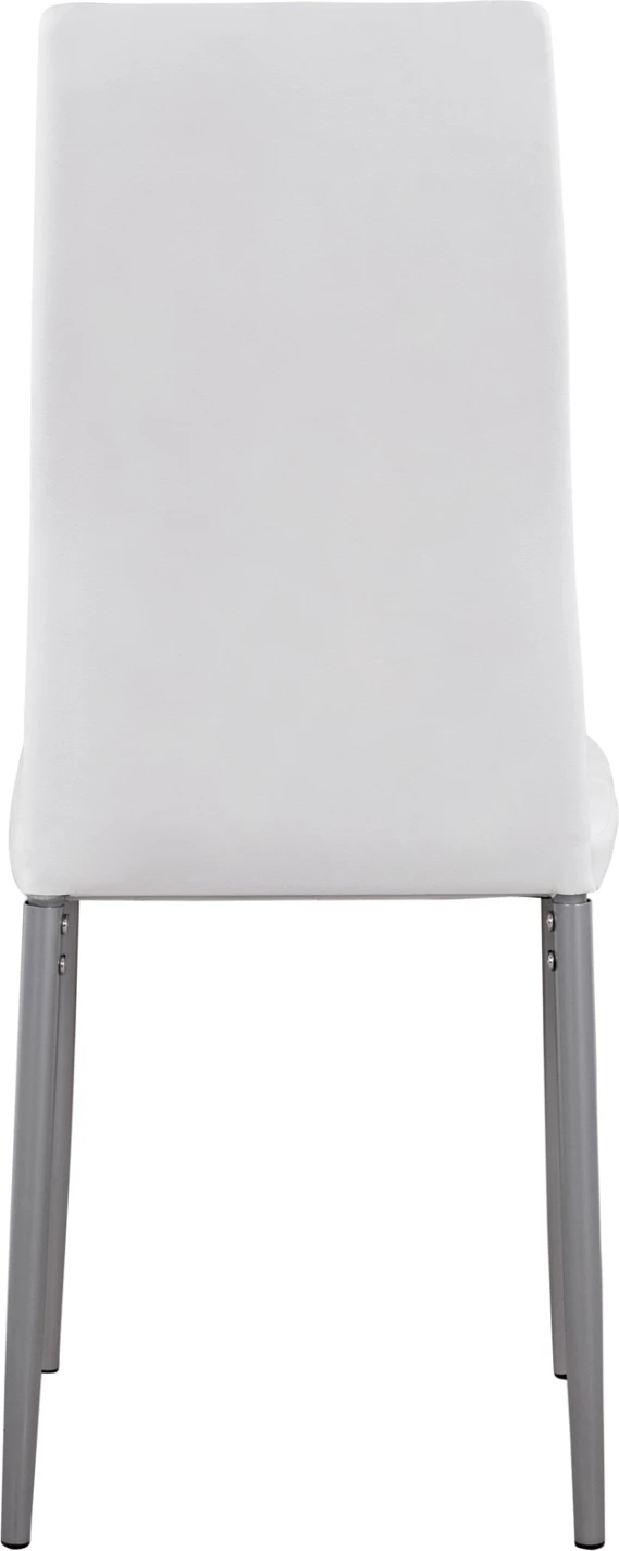 Karrige metalike Lady FH0037.11, kornizë metalike e bardhë PU K/D, 40x48x95 cm, set prej 4 copash