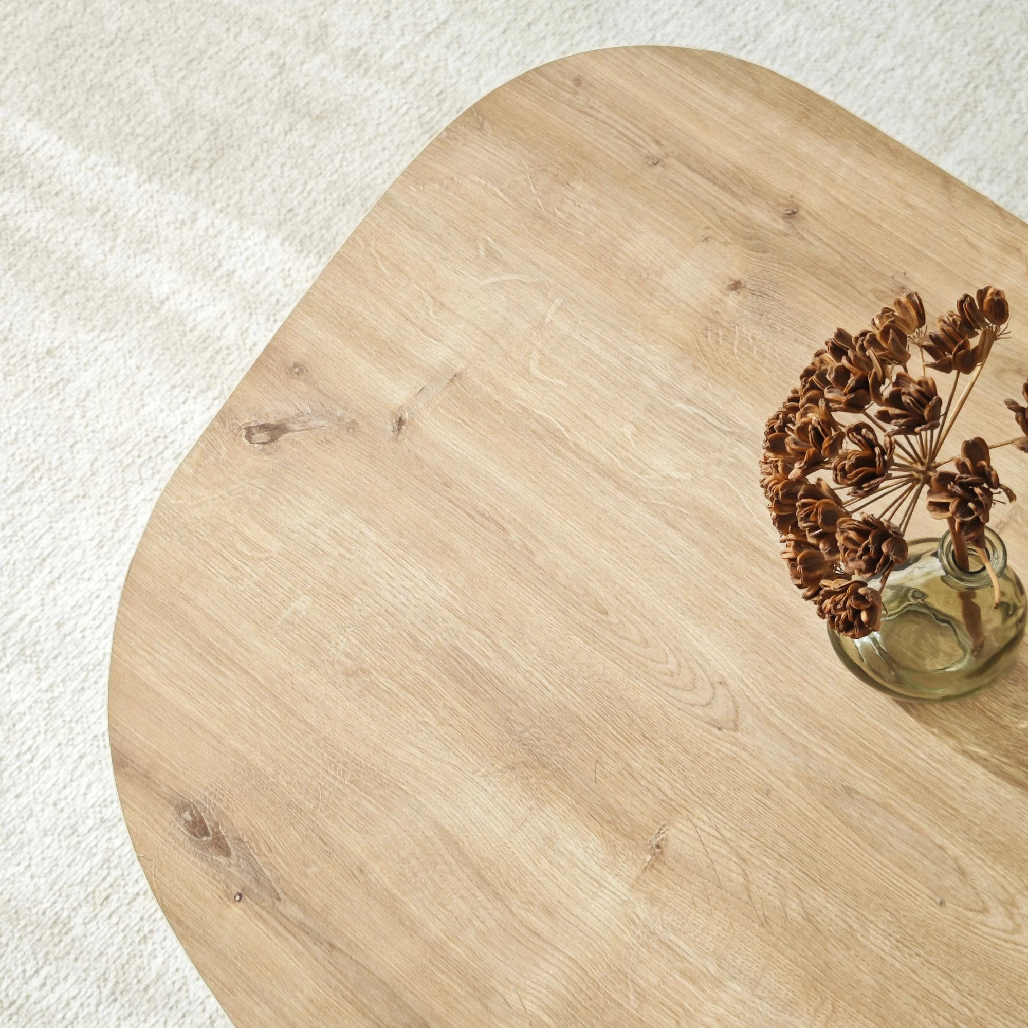 Tavolinë e ulët Hanah Home, ngjyrë lisi Sapphire Oak