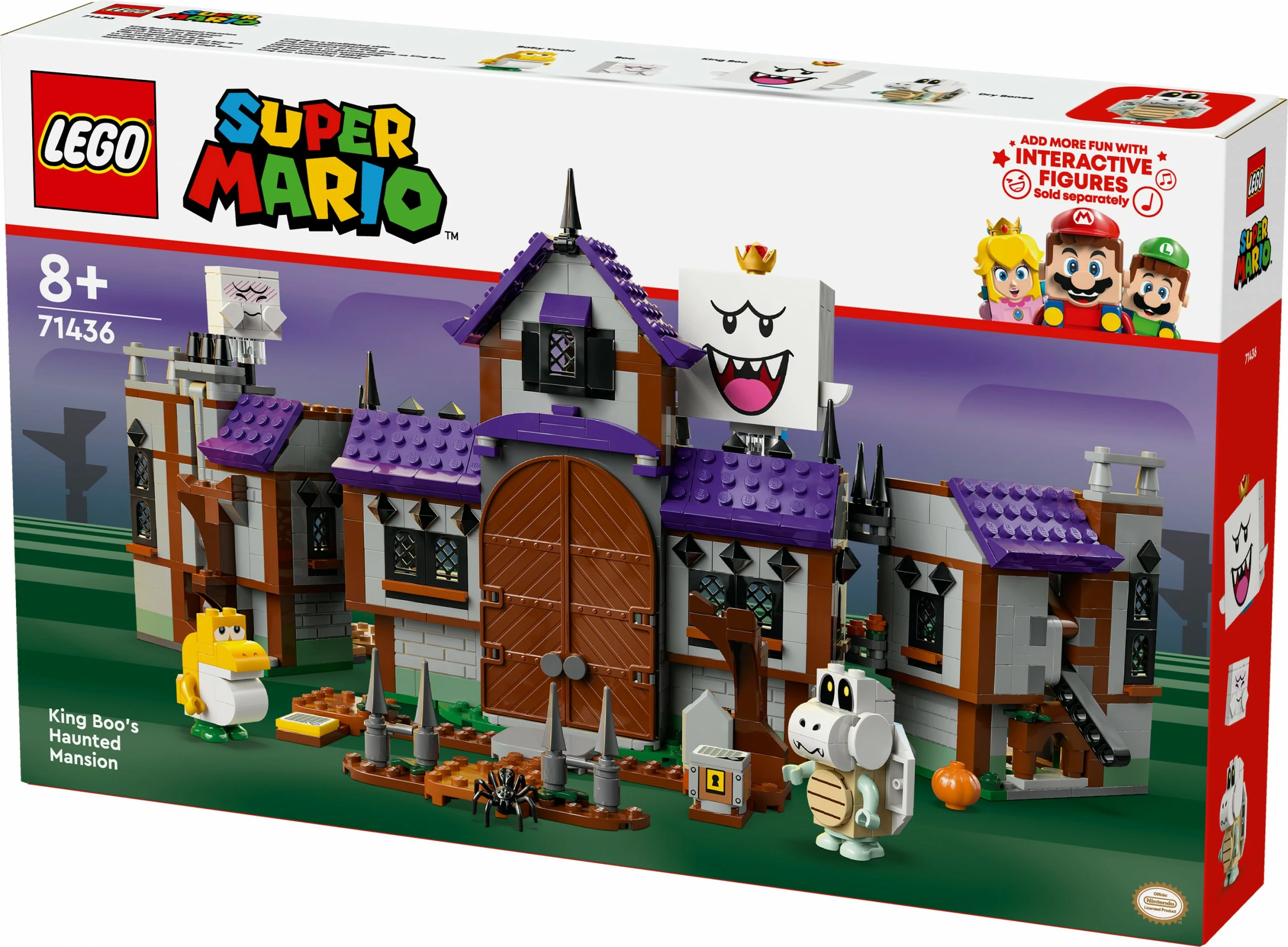 Set ndërtimi LEGO Super Mario 71436 King Boo's Haunted Mansion, shumëngjyrësh