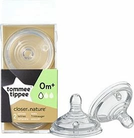 Biberon Tommee Tippee Closer to Nature TT0006, silikon, 0m+, set 2 copë