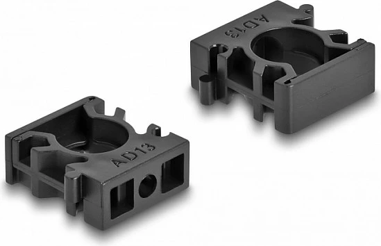 Mbajtës për mbështjellës kablli DeLOCK AD13, 13 mm, 8 copë, i zi