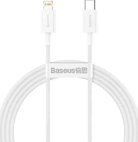 Kabllo USB-C në Lightning Baseus Superior Series CATLYS-C02 20W PD 2 m, e bardhë