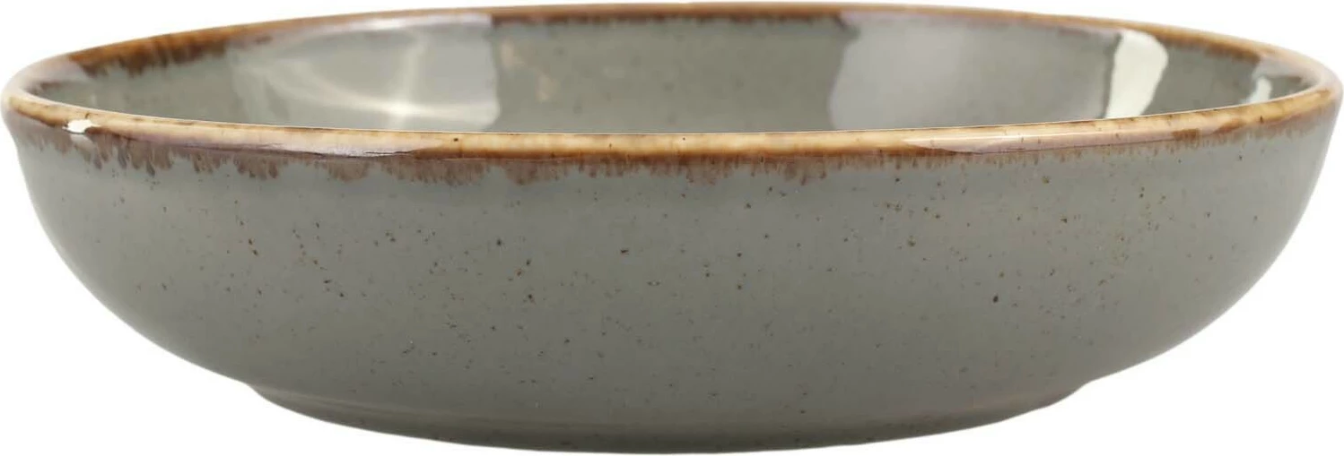 Tas i cekët Porland Seasons Stone 220mm 830ml, gri e errët, set 6 copë