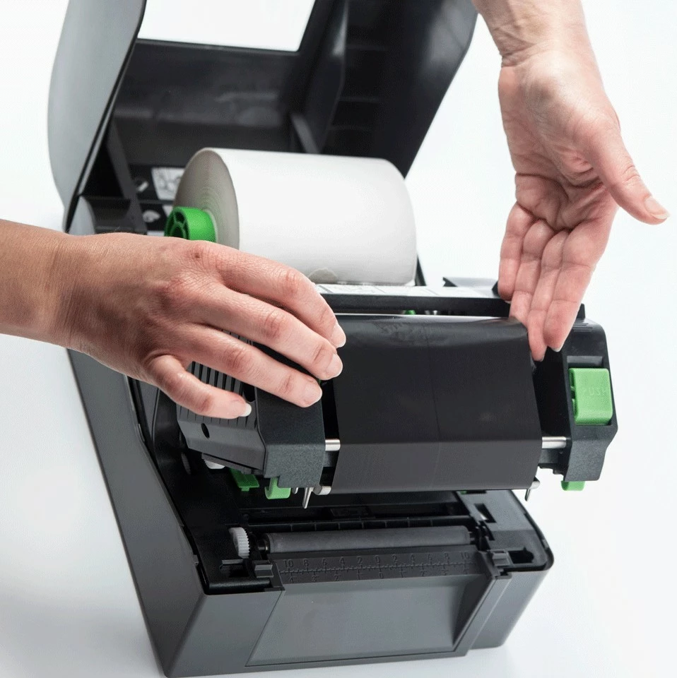 Printer etiketa Brother TD-4520TN, 300 DPI, lidhje me kabllo, i zi