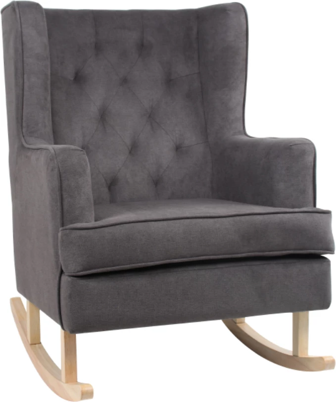 Karrige lëkundëse Grandma, ngjyrë gri, 72x97x100