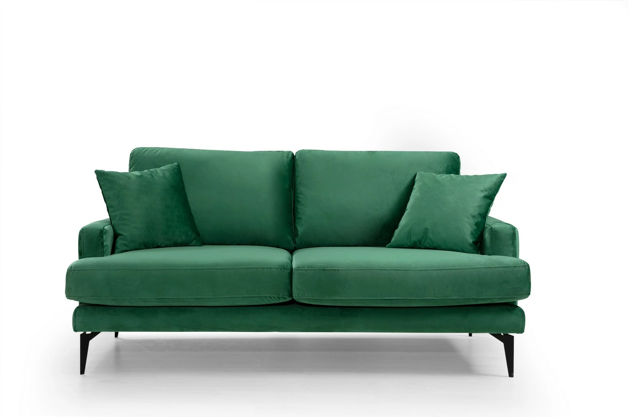 Divan dy ulëshe, ngjyrë e gjelbër, Papira 2 Seater
