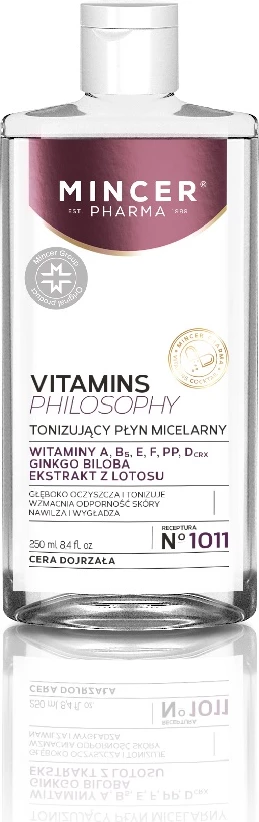 Ujë micelar tonifikues Mincer Pharma Vitamins Philosophy No.1011 250ml