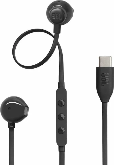 Kufje JBL Tune 305C USB-C me kabllo, me mikrofon, të zeza