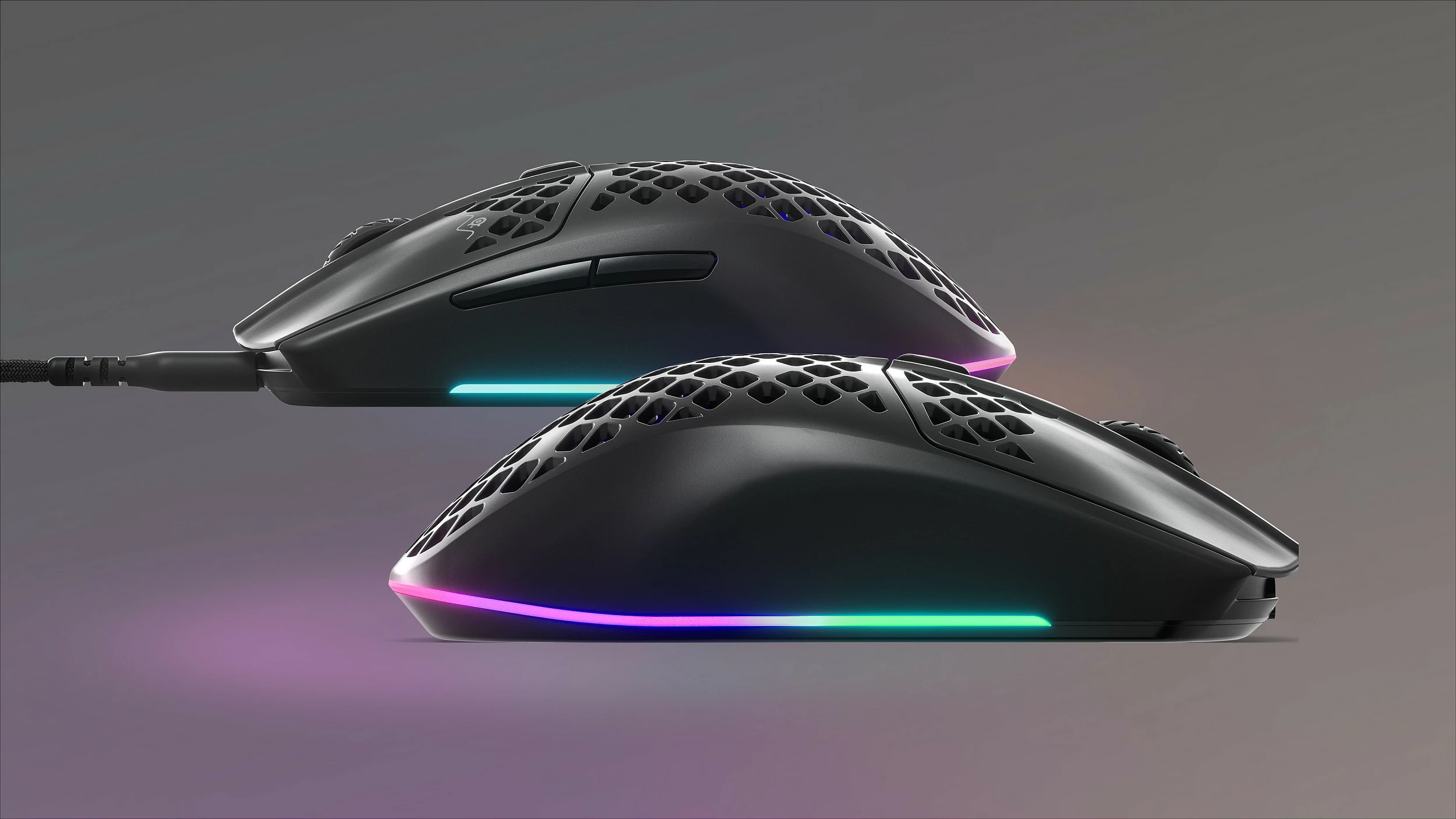 Maus gaming SteelSeries Aerox 3 Onyx 2022, 8500 DPI, RGB, IP54, i zi