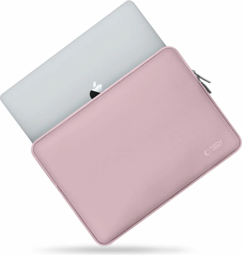 Kasë laptopi Tech-Protect NeoSlim 15-16", set me çantë për aksesorë, Rozë