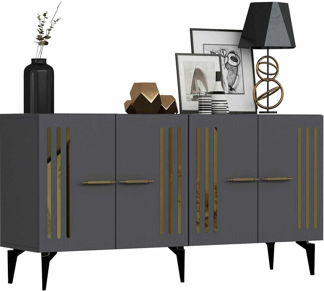 Konsol Skye Decor, anthracite, ari