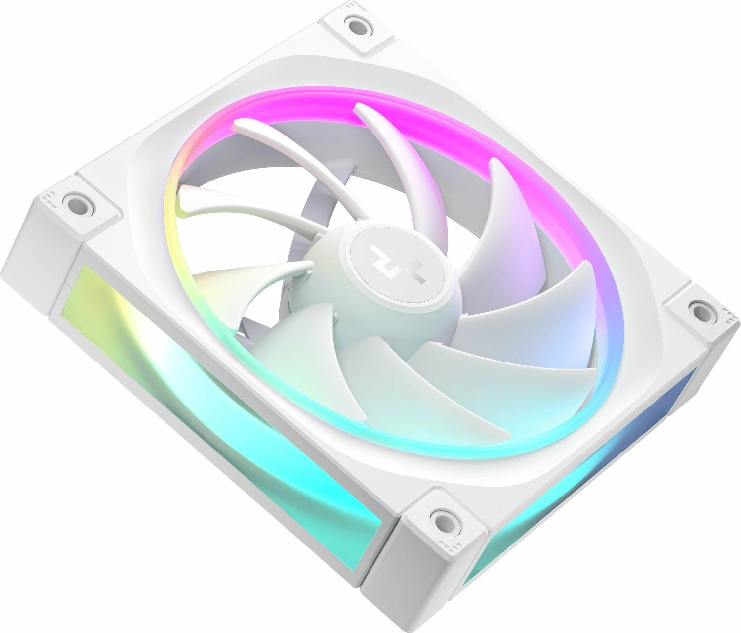 Ventilator kasë PC Deepcool FL12 WH R-FL12-WHAPN3-G, 120mm, PWM, ARGB, set 3 copë, i bardhë