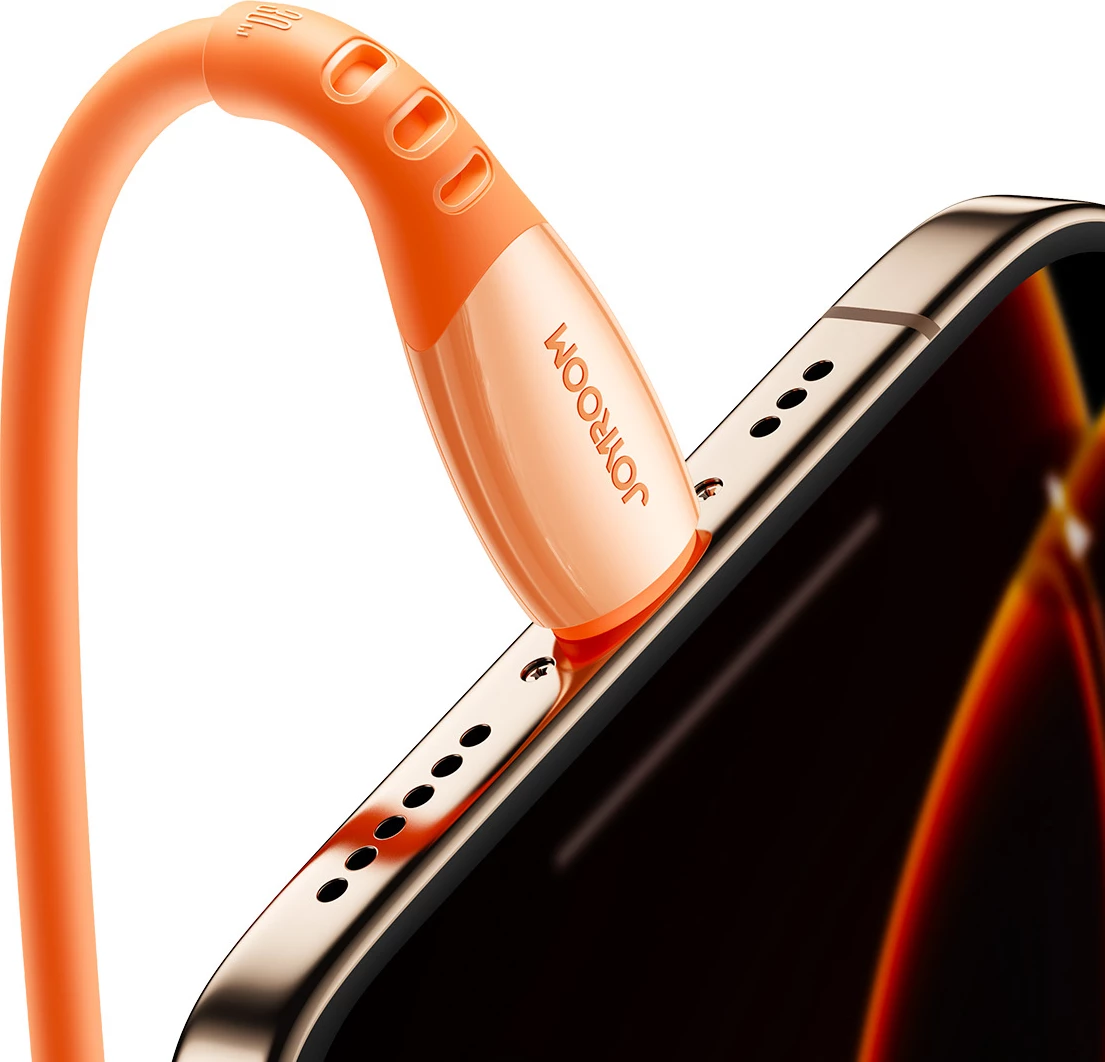 kabllo USB-C në Lightning Joyroom S-A59 Vibrant Series 30W 1.2m, portokalli, paketim kuti