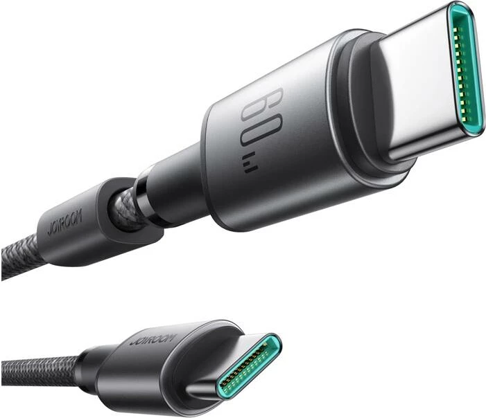 Kabllo USB-C në USB-C Joyroom S-A50, 1.2m, 60W, Gri