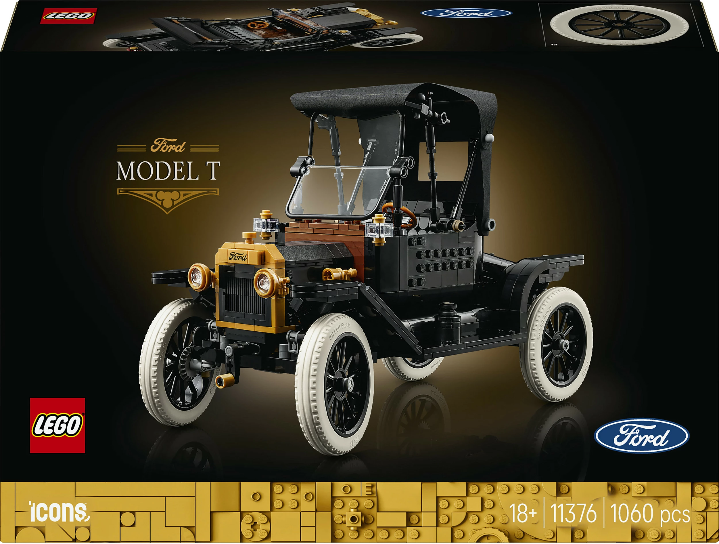 Set ndërtimi LEGO Icons Ford Model T 11376, 1060 copë, multicolor
