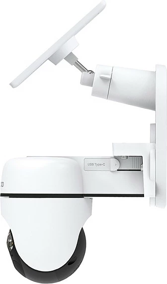 Kamerë sigurie IP TP-Link Tapo C610 KIT, 2304x1296, Wi‑Fi/LAN, PTZ, me panel diellor, e bardhë