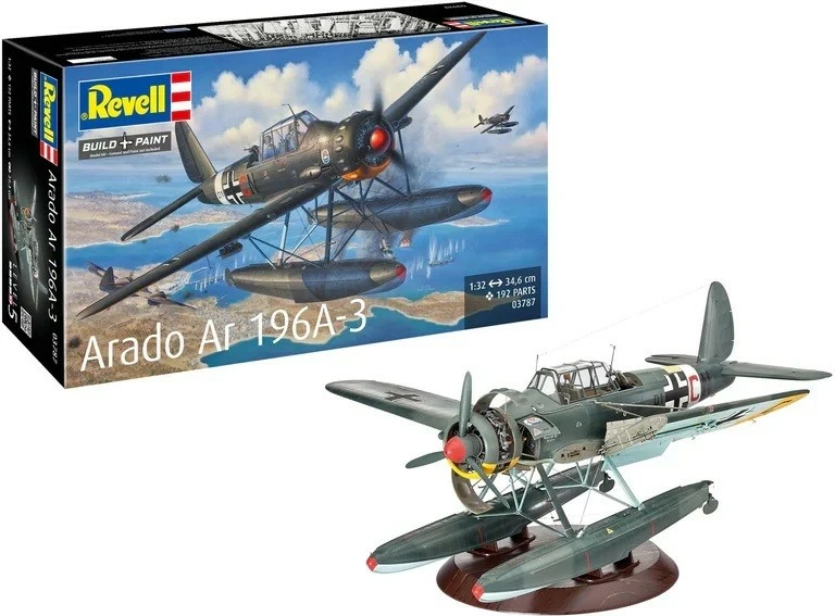Model plastik avion Revell Arado AR 196A-3, 1:32, 34.6 cm