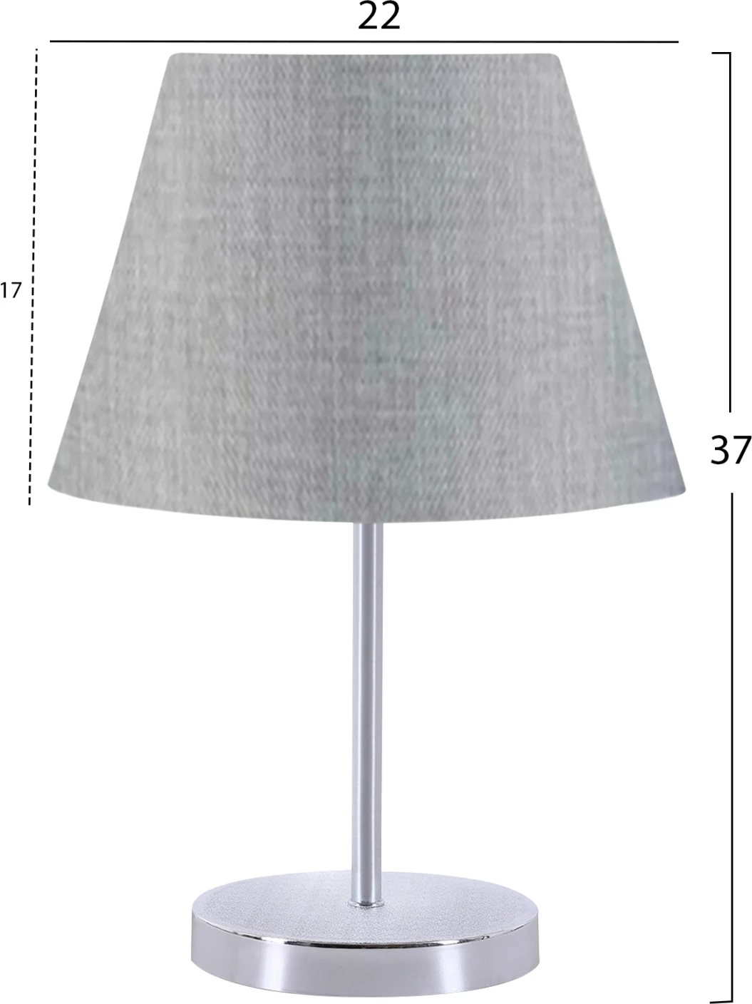 Llambë tavoline moderne, ngjyrë gri dhe argjendi, FH7599.02 6