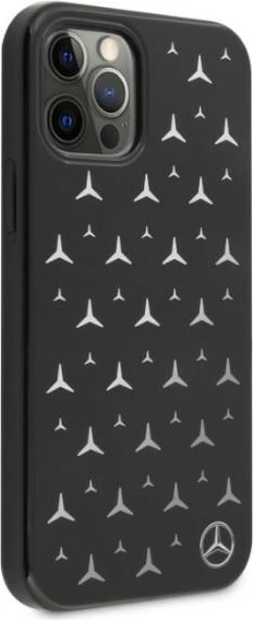 Mbështjellës Mercedes MEHCP12MESPBK për iPhone 12/12 Pro 6.1", Stars Pattern, i zi