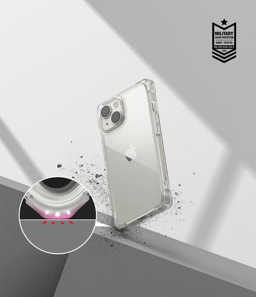 Mbështjellës Ringke Fusion Bumper Apple iPhone 14 Plus 6.7\", transparent