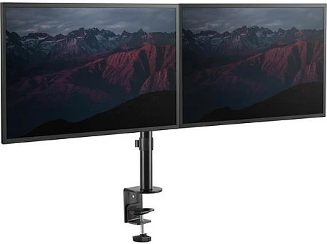 Krah mbajtës për dy monitorë StarTech, VESA 75x75/100x100, clamp tavoline, deri 32 inç, i zi