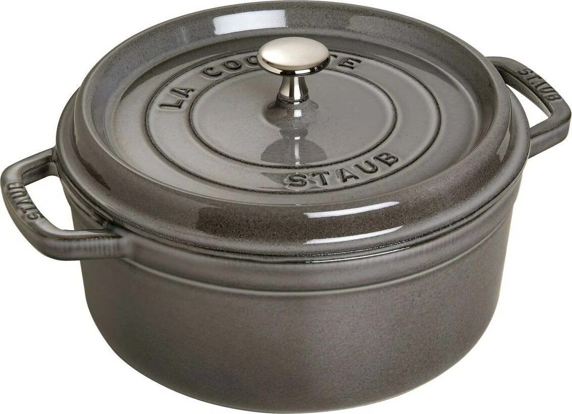 Enë pjekje Staub Cocotte 24cm 3.8L, gize, gri