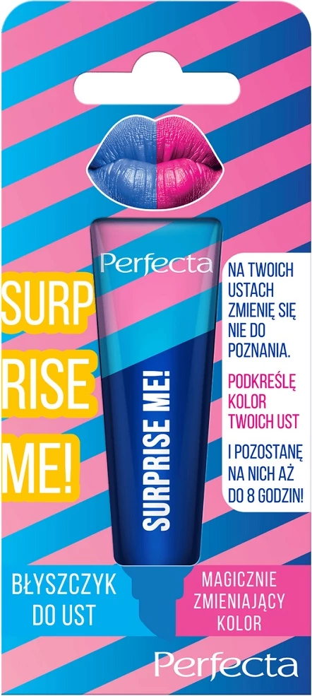 Gloss për buzë Perfecta Surprise Me! për femra Blue 10g