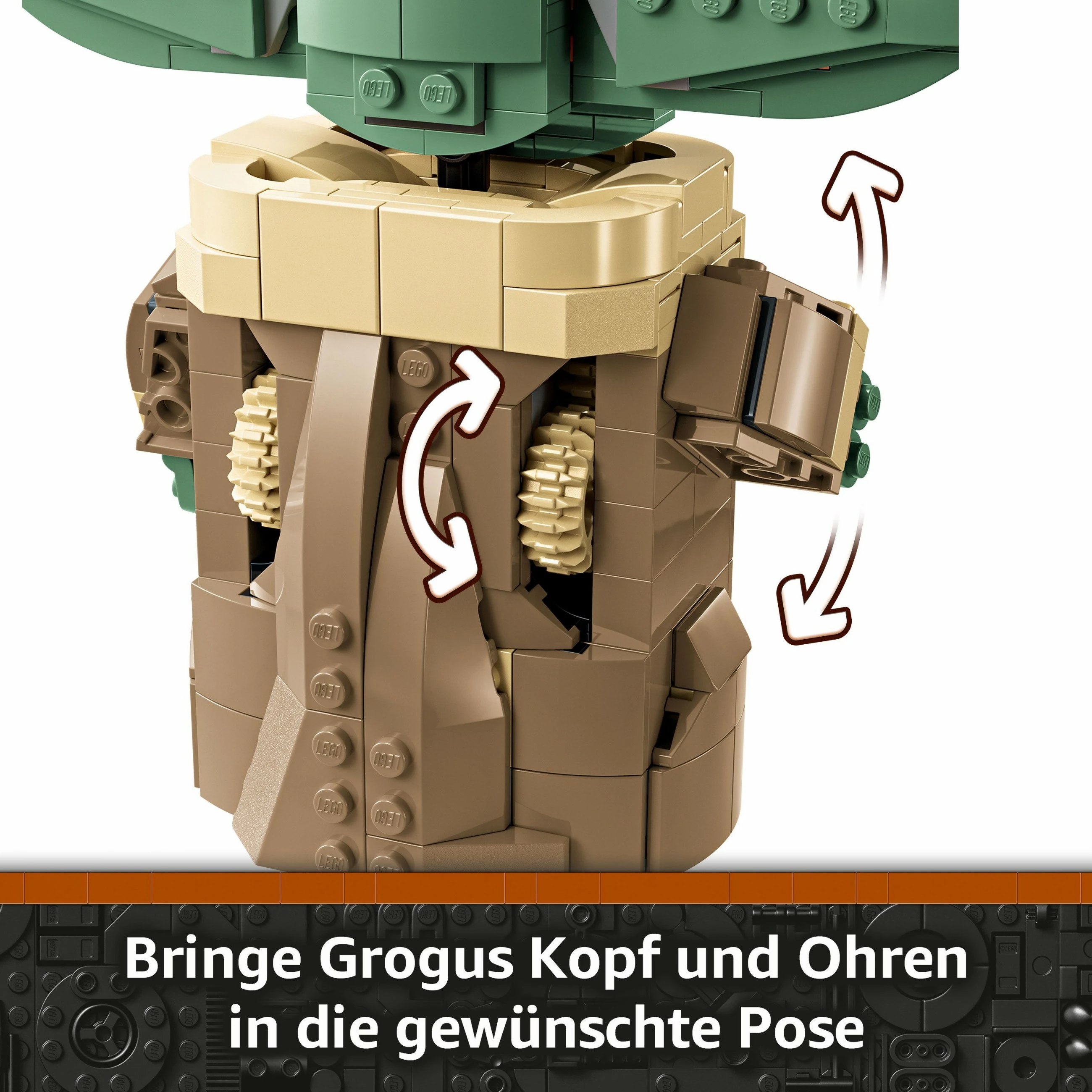 Set ndërtimi LEGO Star Wars Grogu, shumëngjyrësh