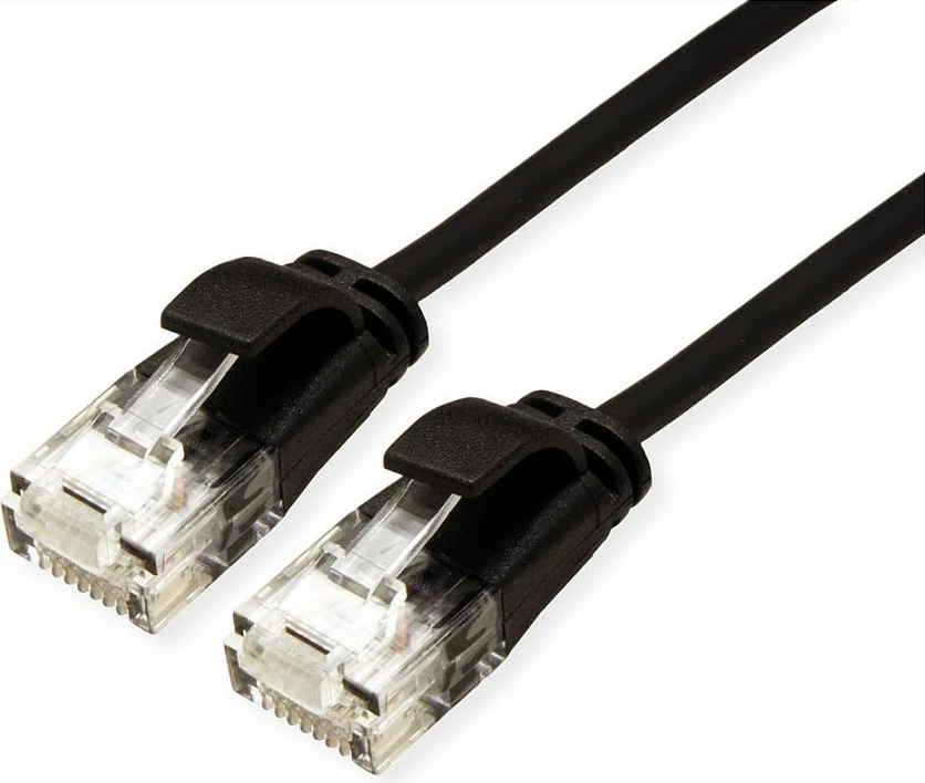 Kabllo rrjeti ROLINE GREEN 21.44.3957, Cat6a, 5m, RJ-45 në RJ-45, e zezë