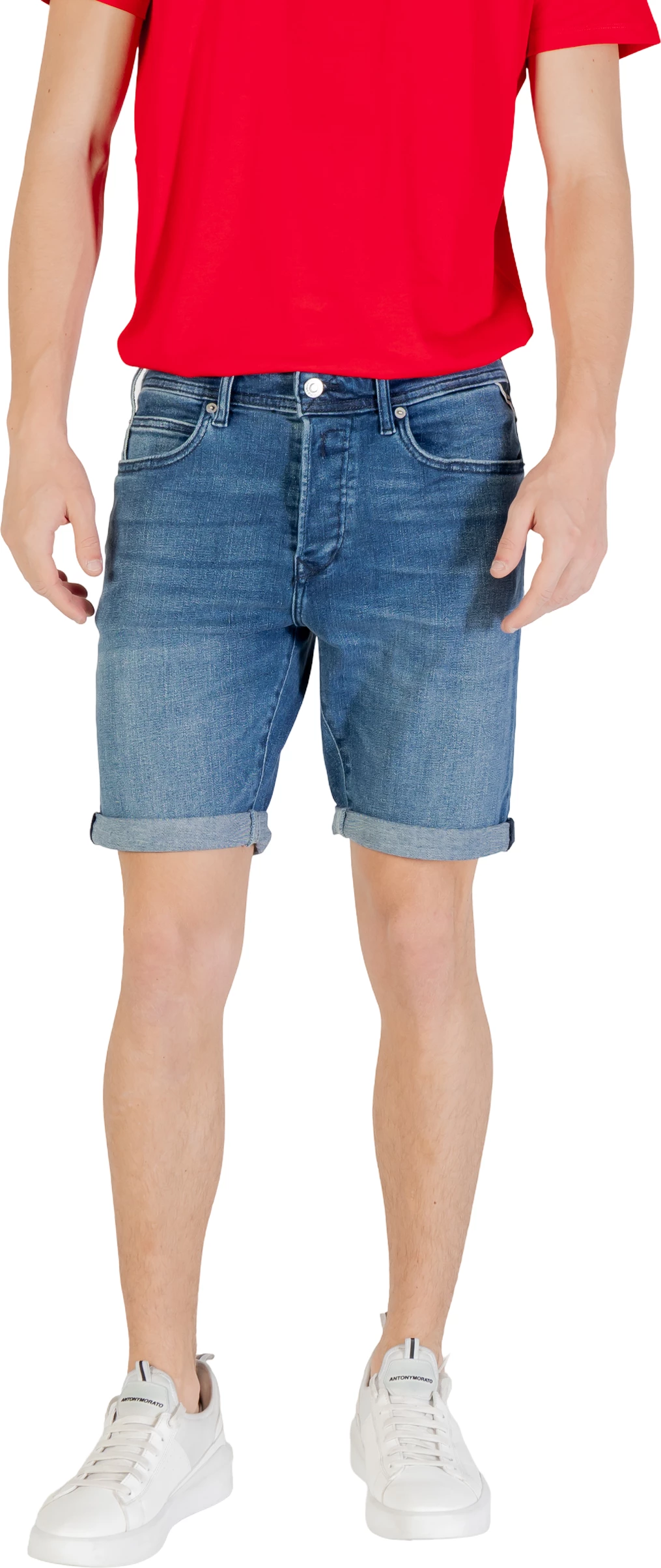 Shorce për meshkuj Replay MA981Y.000.261 C39, blu denim