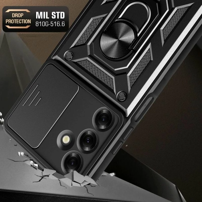 Kover për Samsung Galaxy M35 5G Tech-Protect Camshield Pro, e zezë