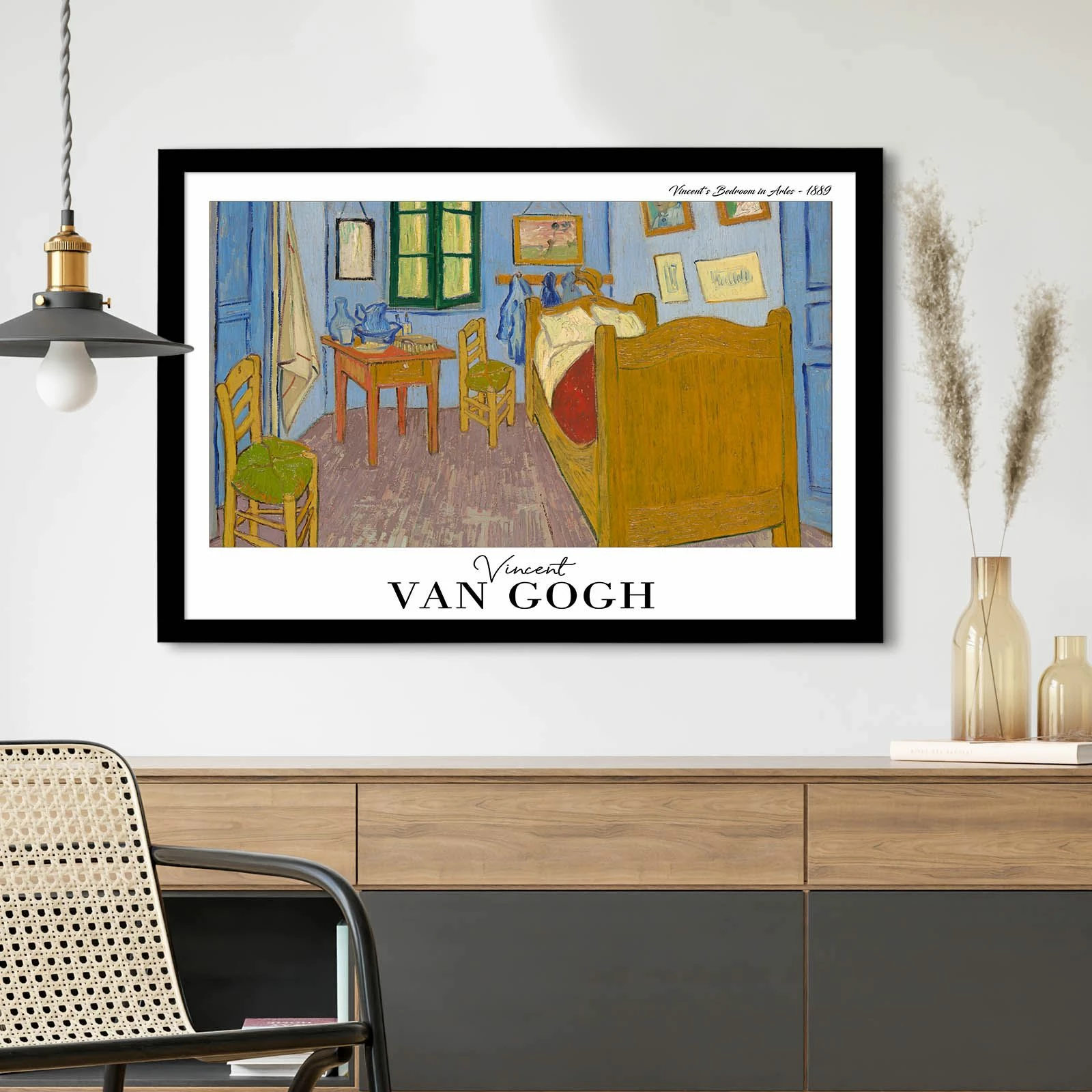 Pikturë dekorative me kornizë, shumëngjyrëshe, Wallity 4262SYHGOGH-002, 42x62cm
