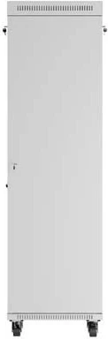 Shafë rack LANBERG 19" 42U 600x600, derë xhami, LCD V2, gri